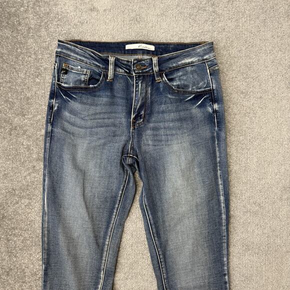 KanCan Jeans Womens 9/28 Blue Medium Wash Stretch Skinny Denim Pants Casual - Picture 2 of 11